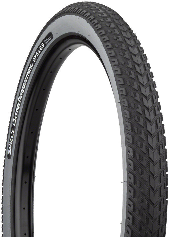 Surly ExtraTerrestrial Tire - 27.5 x 2.5, Tubeless, Folding, Black/Slate, 60tpi 