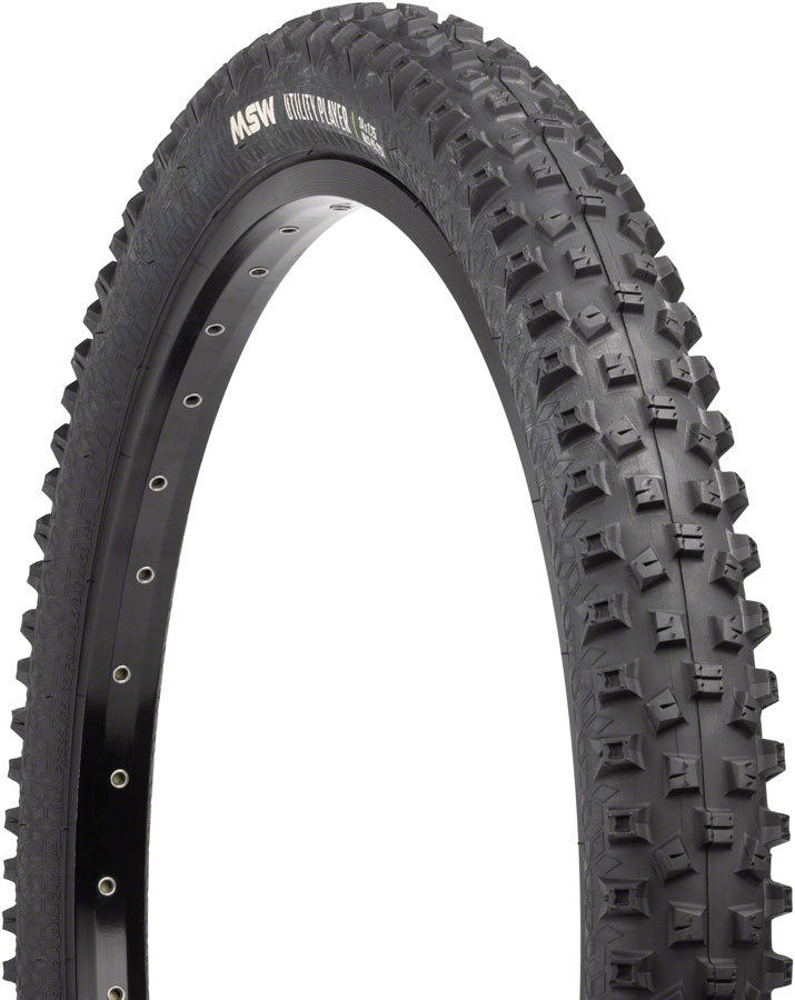 MSW Utility Player Tire - 20 x 2.25, Black, Folding Wire Bead, 33tpi