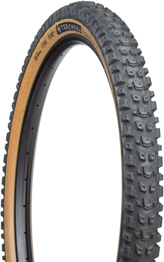 Teravail Warwick Tire - 27.5 x 2.5, Tubeless, Folding, Tan, Durable, Grip Compund 