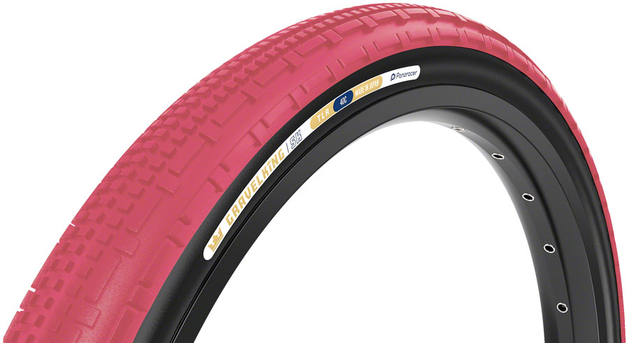Panaracer GravelKing SK Tire - 700 x 40, Tubeless, Folding, Cranberry/Black