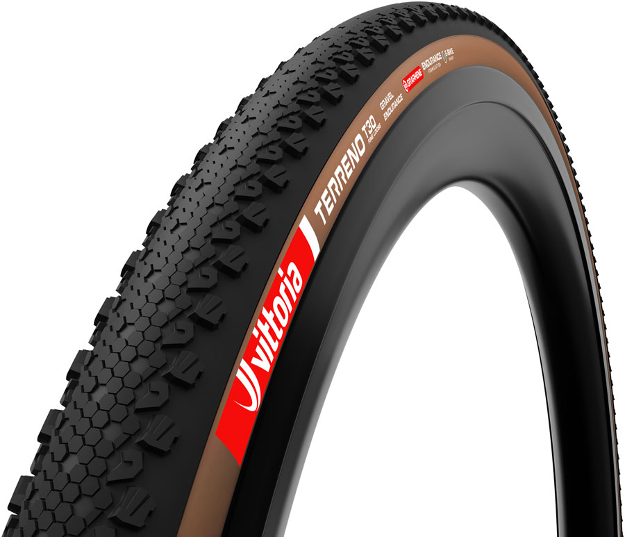 Vittoria Terreno T30 Fine Loose Tire - 700 x 40, Tubeless, Folding, Black/Brown, Gravel Endurance, Graphene, G2.0, E-Bike