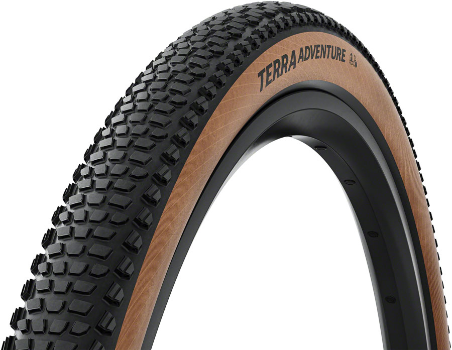 Continental Terra Adventure Tire - 700 x 45 / 29 x 1.75, Tubeless, Folding, Black/Transparent, Grip, Trail Casing, E25