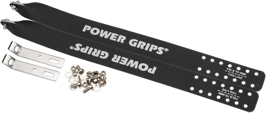 Power Grips Extra Long (375mm) with Hardware, Black