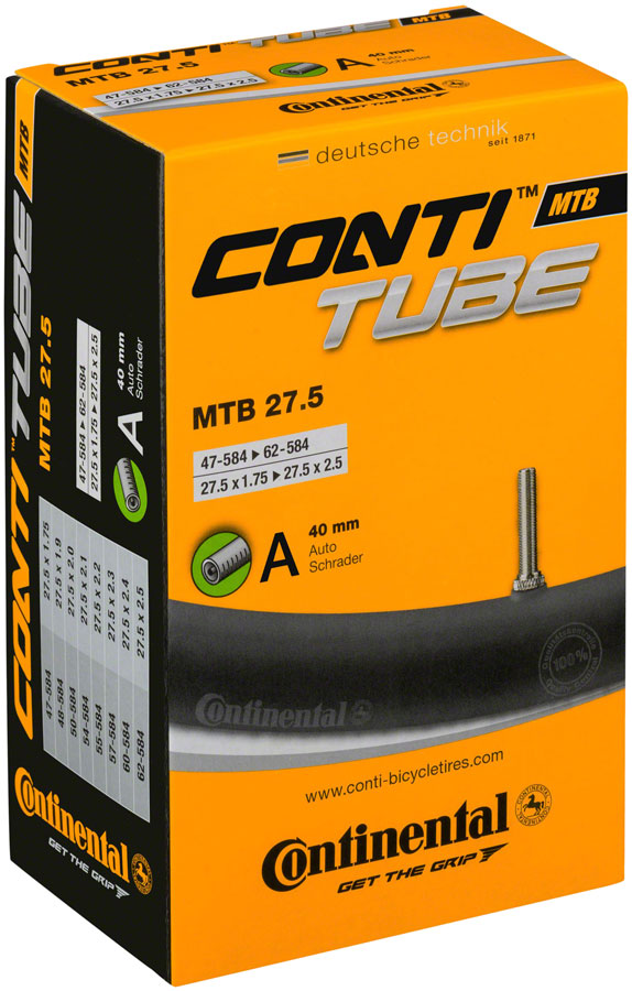 Continental Standard Tube - 27.5 x 1.75 - 2.5, 40mm Schrader Valve 