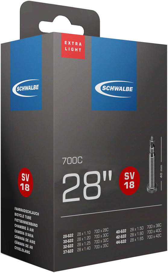 Schwalbe Extra Light Tube - 700 x 28 - 42mm, 40mm Presta Valve 