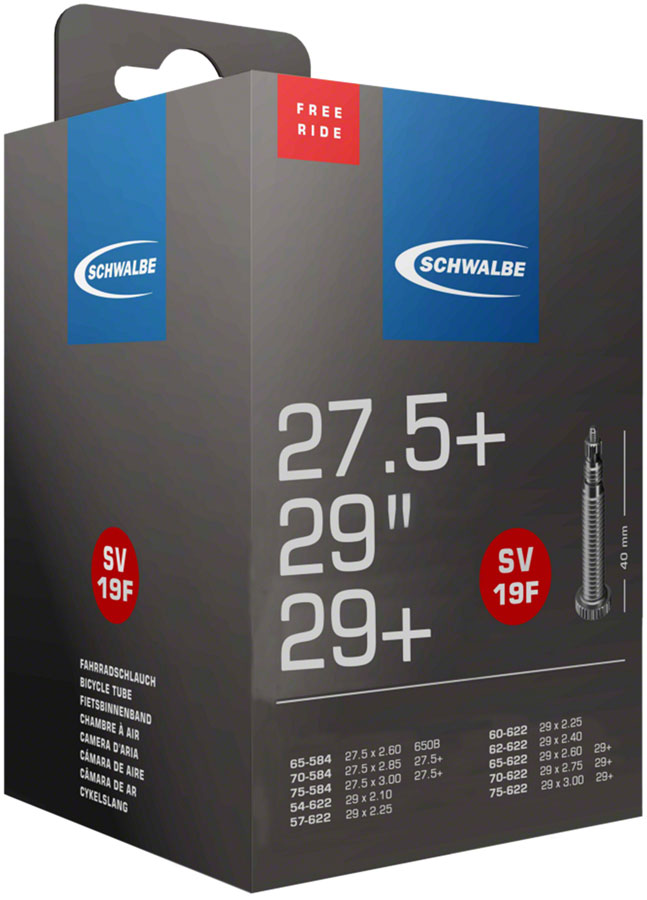 Schwalbe Freeride Tube - 27.5/27.5+/29/29+ x 2.1 - 3, 40mm Presta Valve 