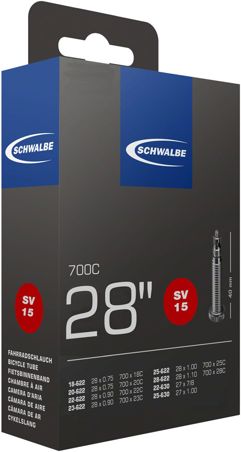 Schwalbe Standard Tube - 700 x 18 - 28mm, 40mm Presta Valve 