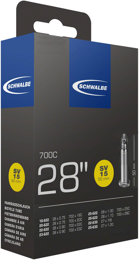 Schwalbe Standard Tube - 700 x 18 - 28mm, 50mm Presta Valve 