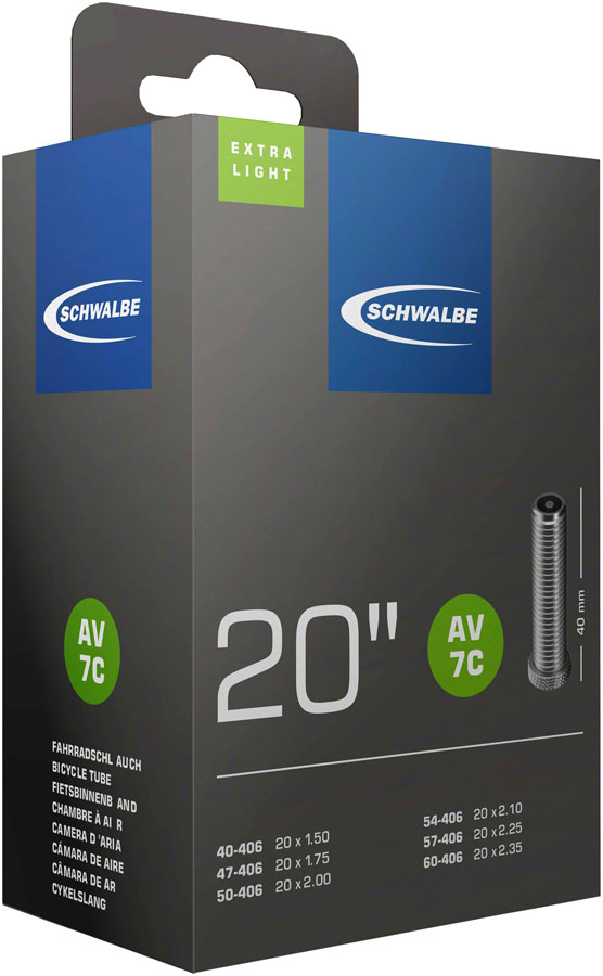 Schwalbe Extra Light Tube - 20 x 1.50 - 2.35, 40mm Schrader Valve 