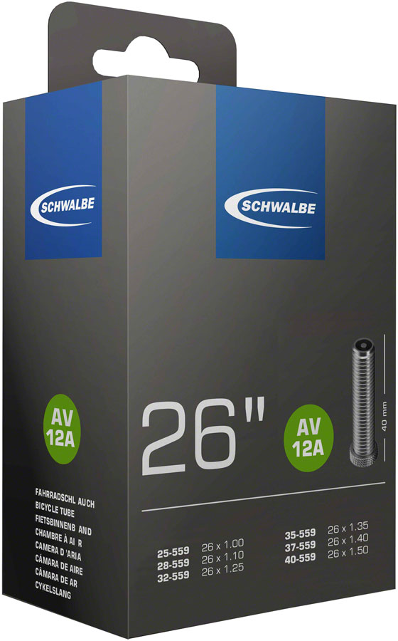 Schwalbe Standard Tube - 26 x 1.1 - 1.5, 40mm Schrader Valve 