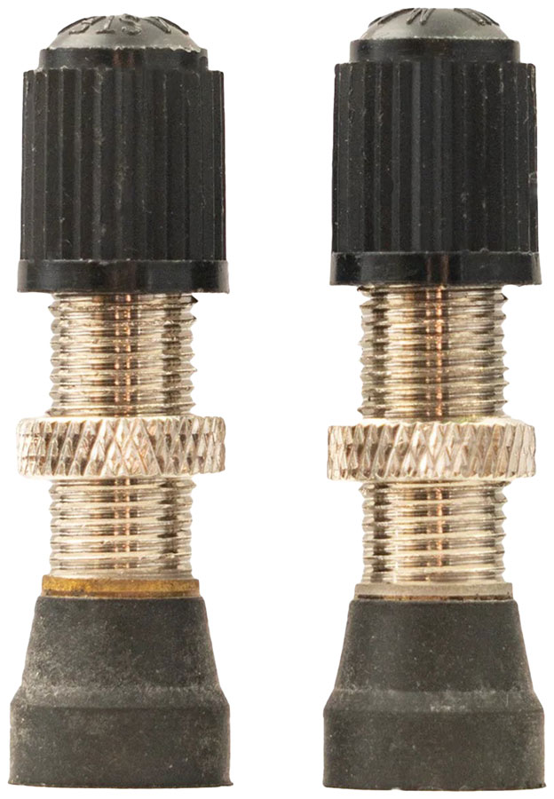 Stan's Tubeless Universal Valve Stems - Brass, Regular, Schrader, Pair