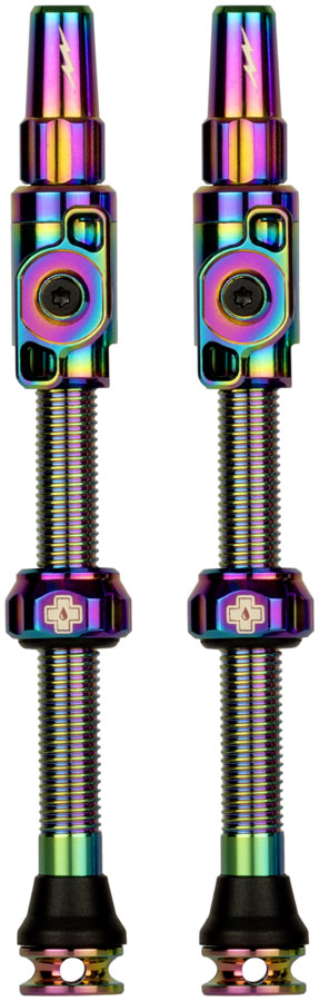 Muc-Off Big Bore Lite Tubeless Valve Stems - XLarge, 60mm, Iridescent