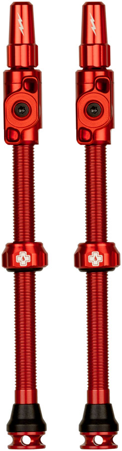 Muc-Off Big Bore Lite Tubeless Valve Stems - 3XLarge, 80mm, Red