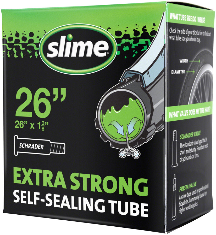 Slime Self-Sealing Tube - 26 x 1-3/8, Schrader Valve