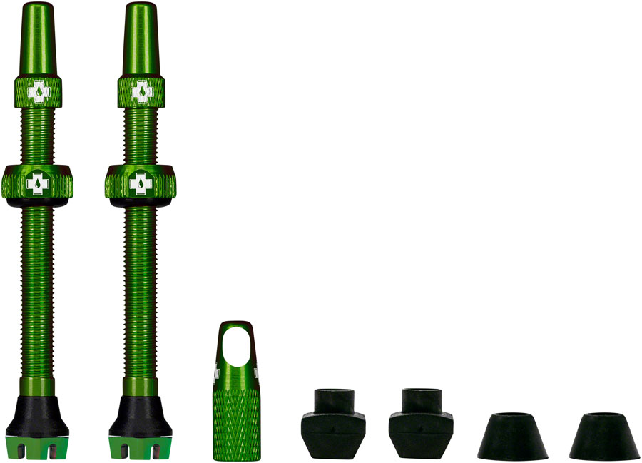 Muc-Off V2 Tubeless Valve Kit - Green, 60mm, Pair