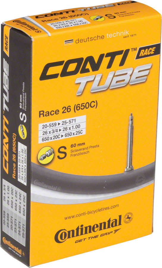 Continental Standard Tube - 26 / 650c x 20 - 25mm, 60mm Presta Valve







