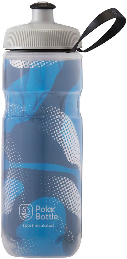 Polar Bottles Sport Contender 20oz Insulated Water Bottle - Blue/Silver