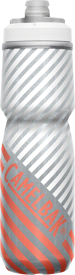 Camelbak Podium Chill OD Water Bottle - Insulated, 24oz, Coral Stripe