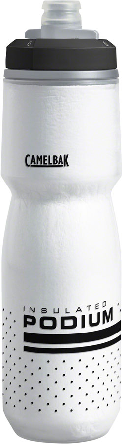 Camelbak Podium Chill Water Bottle: 24oz, White/Black







