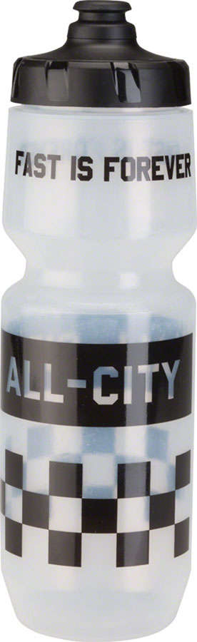 All-City Purist Water Bottle 26oz Translucent with Black Cap