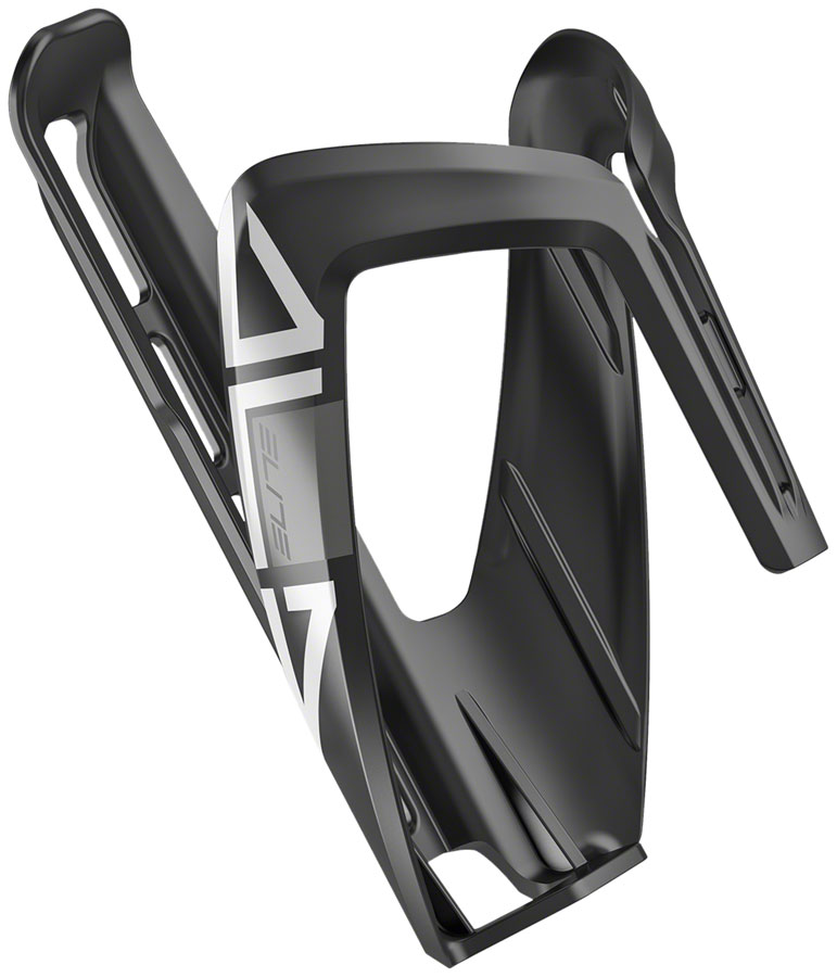 Elite Ala Water Bottle Cage - Gloss Black/White