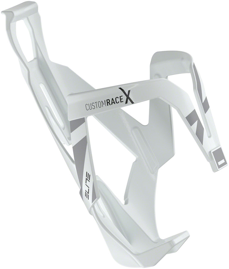 Elite Custom Race X Bottle Cage - Black with WhiteGraphics