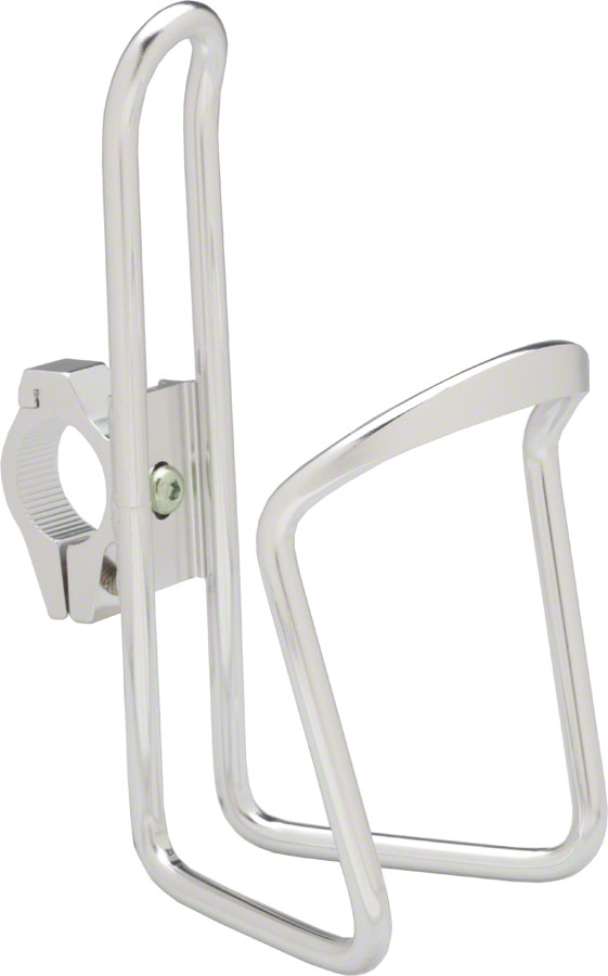 Dimension Water Bottle Cage with adjustable HB clamp: Silver