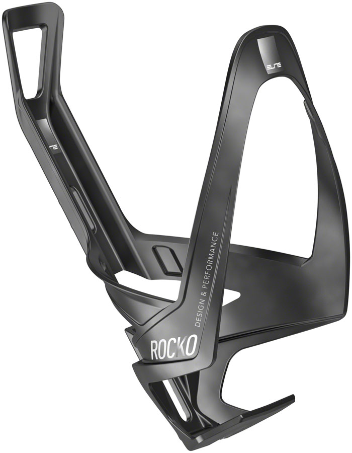 Elite Rocko Carbon Water Bottle Cage - Matte Black/White