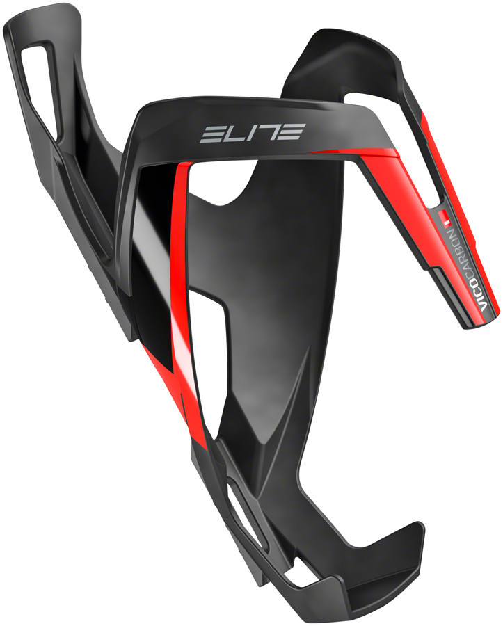 Elite Vico Carbon Water Bottle Cage - Matte Black/Red