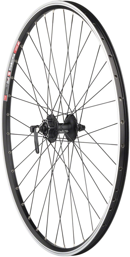 Quality Wheels TK535/Deore Front Wheel - 700, QR x 100mm, 6-Bolt, Rim Brake, Black, Clincher