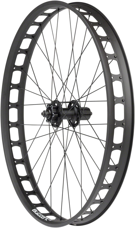 Quality Wheels Blizzerk Rear Wheel - 26", QR x 135mm Pugsley, 6-Bolt, HG 11 MTN, 32H, Black