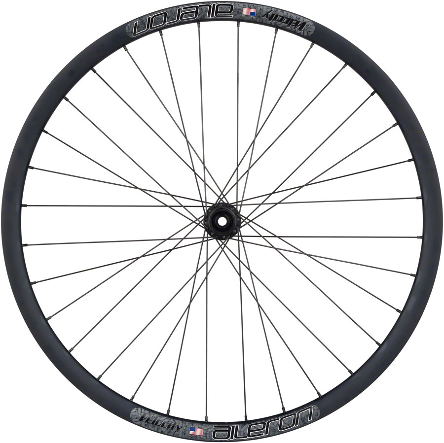 Quality Wheels Bear Pawls / Velocity Aileron Front Wheel - 700c, 12 x 100mm, Center-Lock, Black