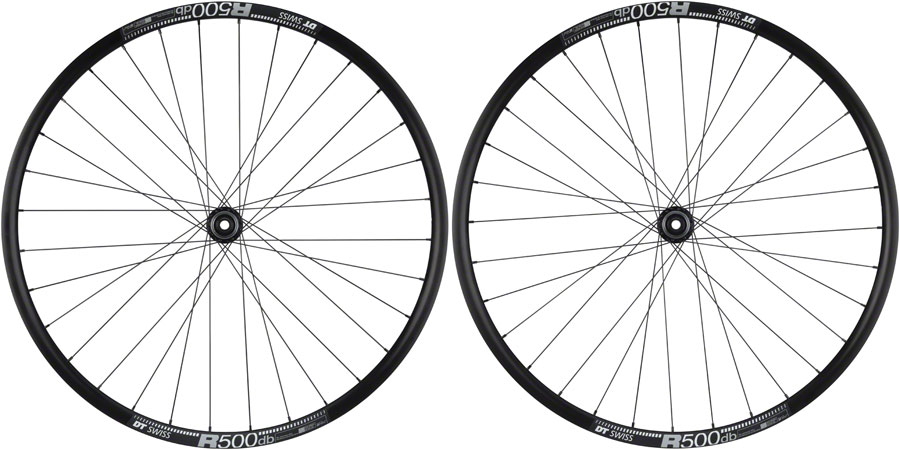 Quality Wheels Shimano / DT R500 Disc Wheelset - 700, QR x 100/135mm, Center-Lock, HG 11 MTN, Black, 32H