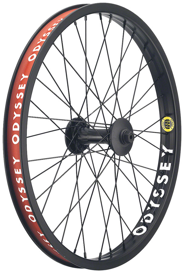 Odyssey Stage-2 Front Wheel - 20", 3/8" x 100mm, Rim Brake, Black 