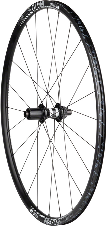 Quality Wheels DT 350/DT R470db Rear Wheel - 700, 12 x 142mm, Center-Lock, HG 11 MTN Road, Black