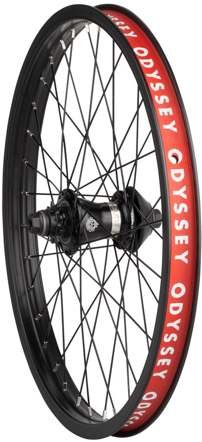 Odyssey Quadrant Rear Wheel - 20", 14 x 110mm, Rim Brake, Freecoaster LHD, Black 
