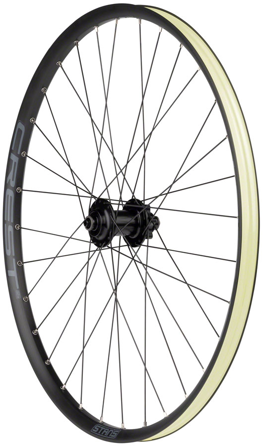 Stan's Crest S2 Front Wheel - 26", QR x 100mm, 6-Bolt, Black, 32H
