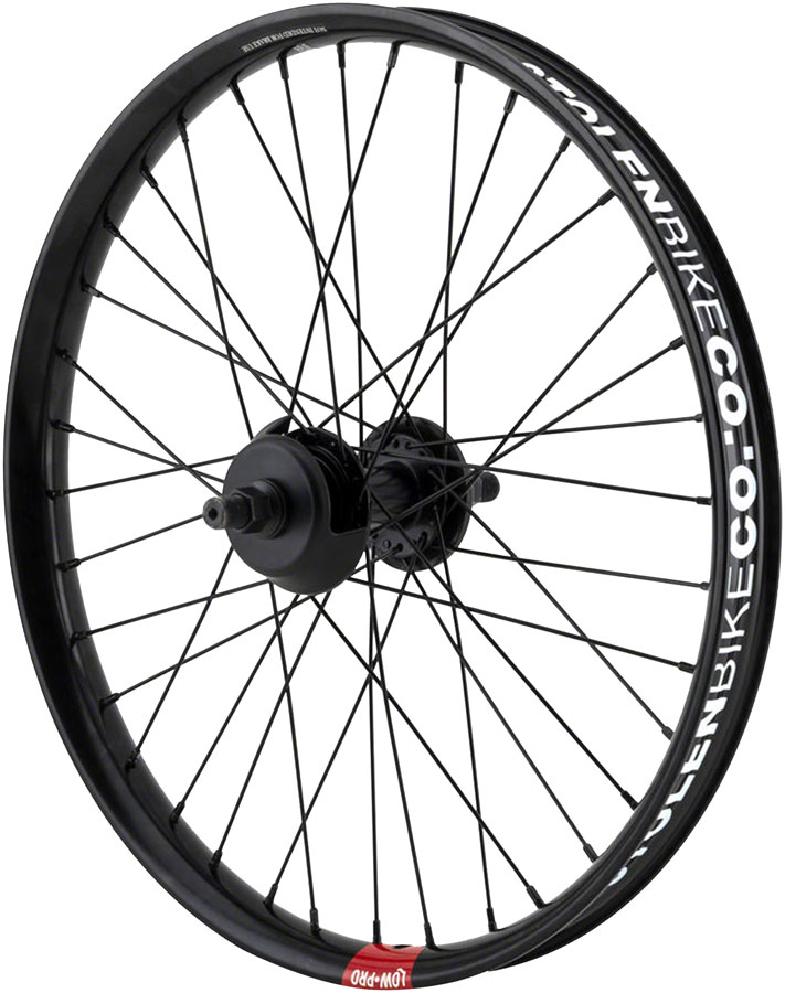 Stolen Rampage Pro Street Rear Wheel - 20", 14 x 110mm, Brakeless, Cassette, Black, 9T LHD 