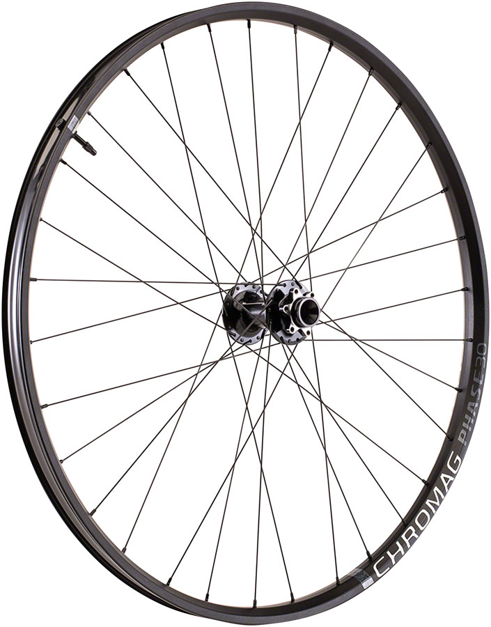 Chromag Phase30 Front Wheel - 29", 15 x 110mm, 6-Bolt, Black 