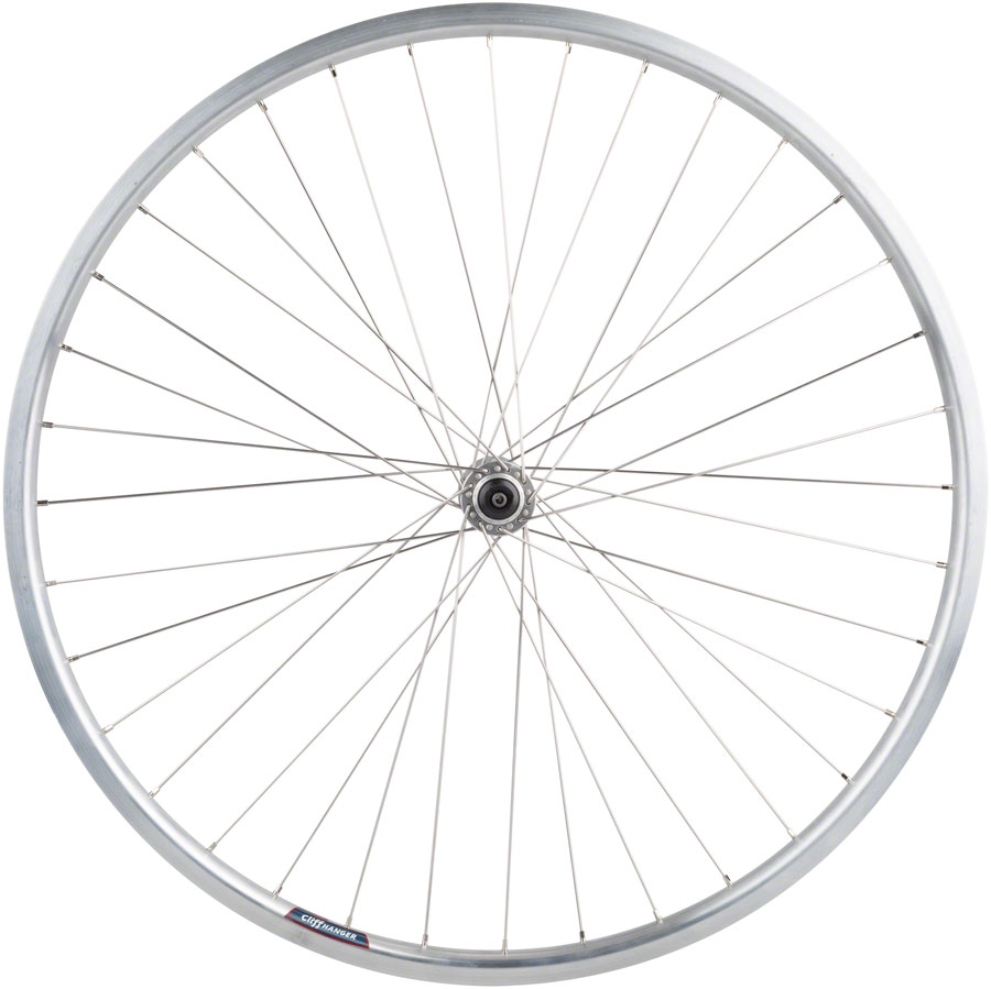 Quality Wheels Value HD Series Front Wheel - 700, QR x 100mm, Rim Brake, Silver, Clincher