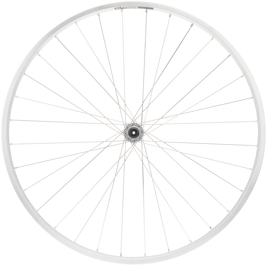 Quality Wheels Value Double Wall Series Front Wheel - 700, QR x 100mm, Rim Brake, Silver, Clincher