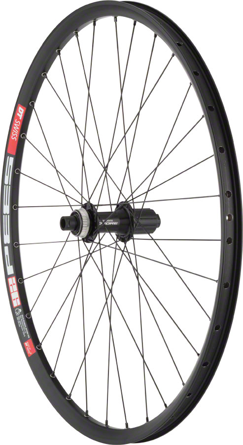 Quality Wheels Deore XT M756/DT 533d Rear Wheel - 26", QR x 135mm, 6-Bolt, HG 10, Black