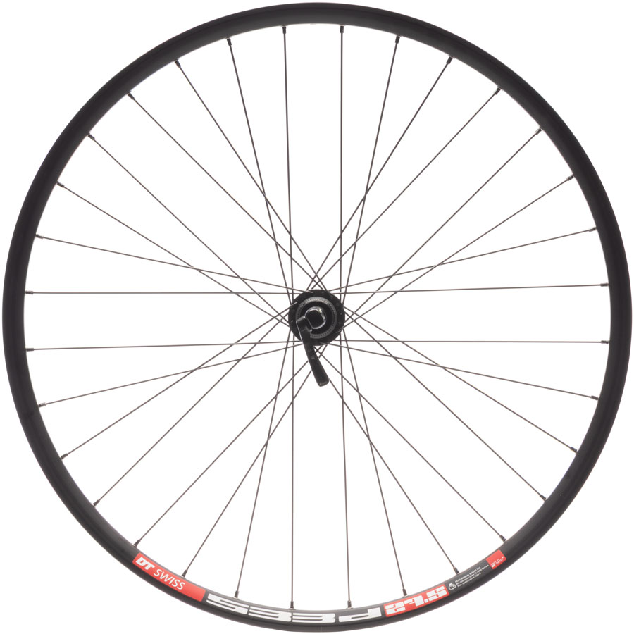 Quality Wheels Shimano TC500/DT 533d Front Wheel - 27.5", 15 x 110mm, Center-Lock, Black, 32H 
