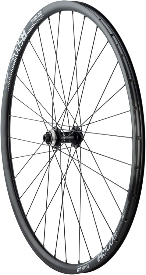 Quality Wheels 105/DT R500 Disc Front Wheel - 700, 12 x 100mm, Center-Lock, Black, 32H 