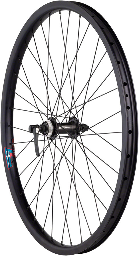 Quality Wheels Value HD Series Disc Front Wheel - 26", QR x 100mm, Center-Lock, Black