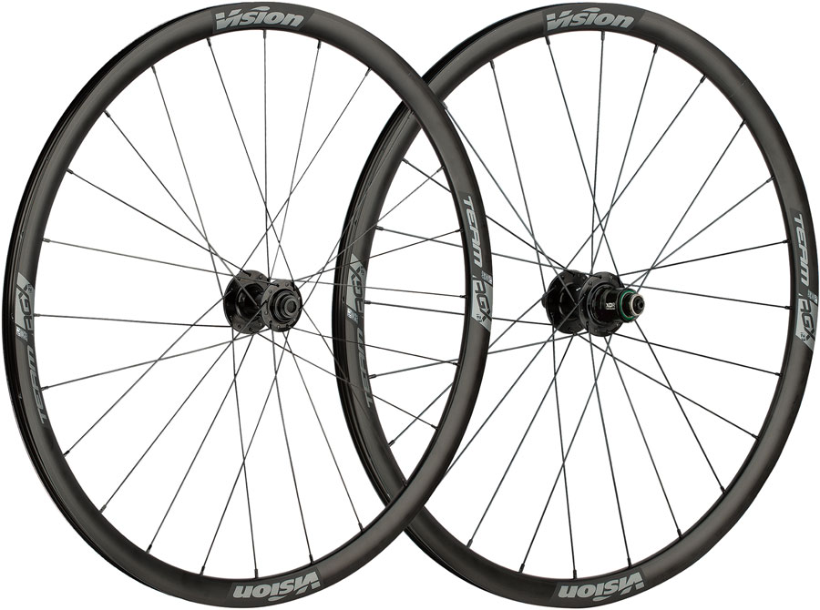 Vision Team 30 i23 Aero Gravel Wheelset - 700, 12 x 100mm/12 x 142mm, Center-Lock, XDR, Black