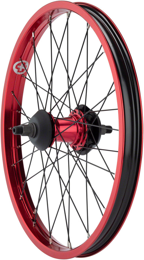 Salt Everest Rear Wheel - 20", 14 x 110mm, Rim Brake, Freecoaster, Red, Clincher 