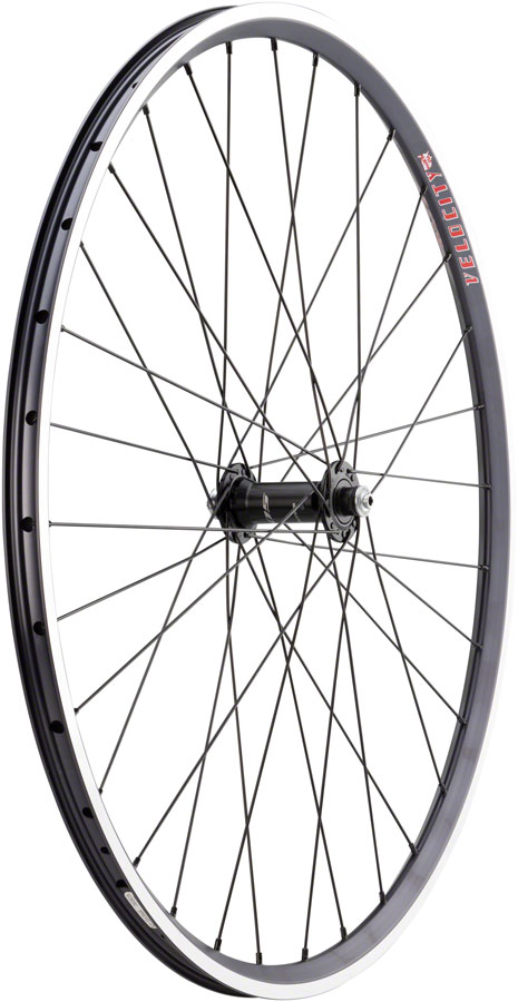 Quality Wheels 105/A23 Front Wheel - 650c, QR x 100mm, Rim Brake, Black ...