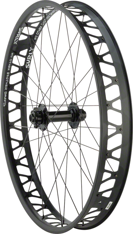 Quality Wheels Bear Pawls / Other Brother Darryl Front Wheel - 26", 15 x 150mm, 6-Bolt, Black