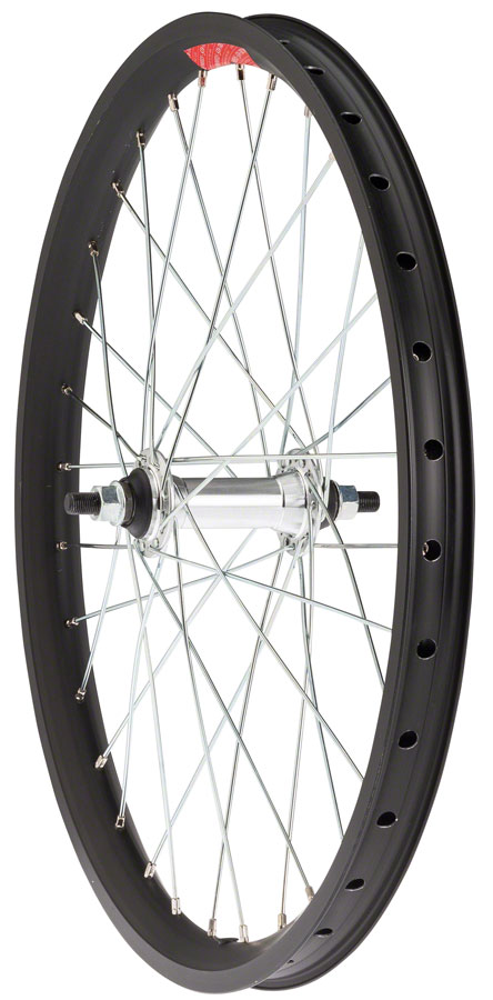 Sta-Tru Double Wall Front Wheel - 20", Bolt-On, 3/8 x 100mm, Black